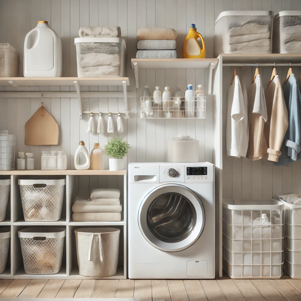 How to reduce laundry time effectively in a modern laundry room setup.